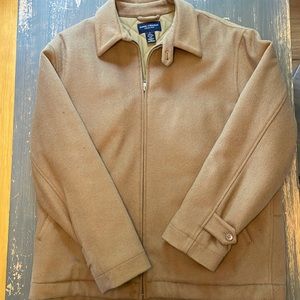 Daniel Cremieux wool dress jacket. Beige, size Large.